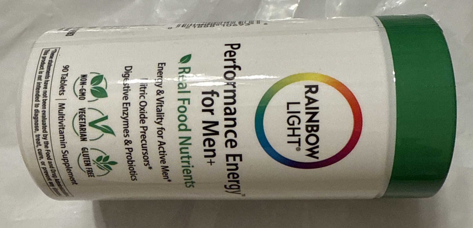 Rainbow Light Performance Energy For Men+ (90 Tablets). EXP 02/2027