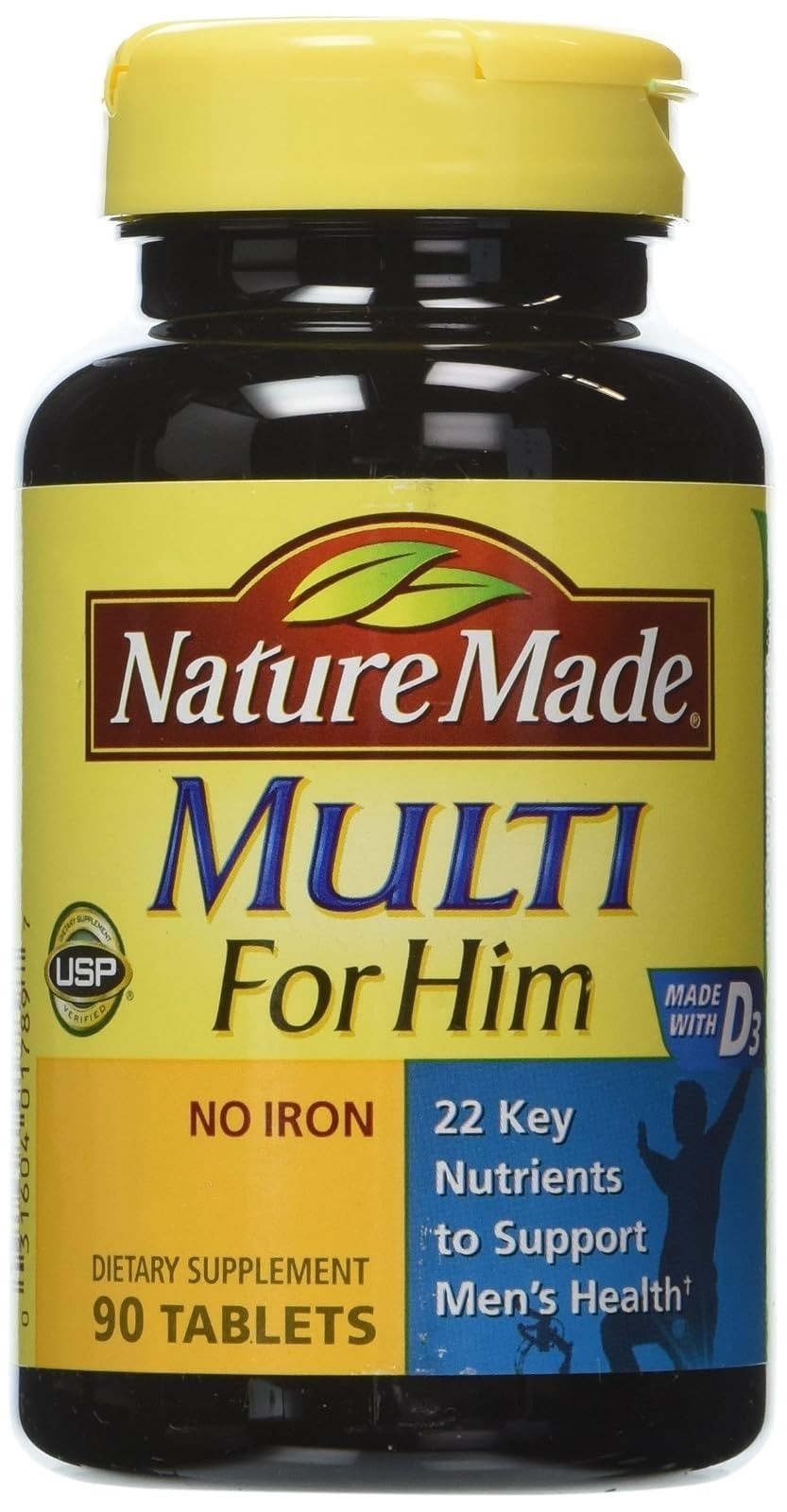Nature Made Multivitamin for Him, Daily Nutritional Support, 90 Tablets