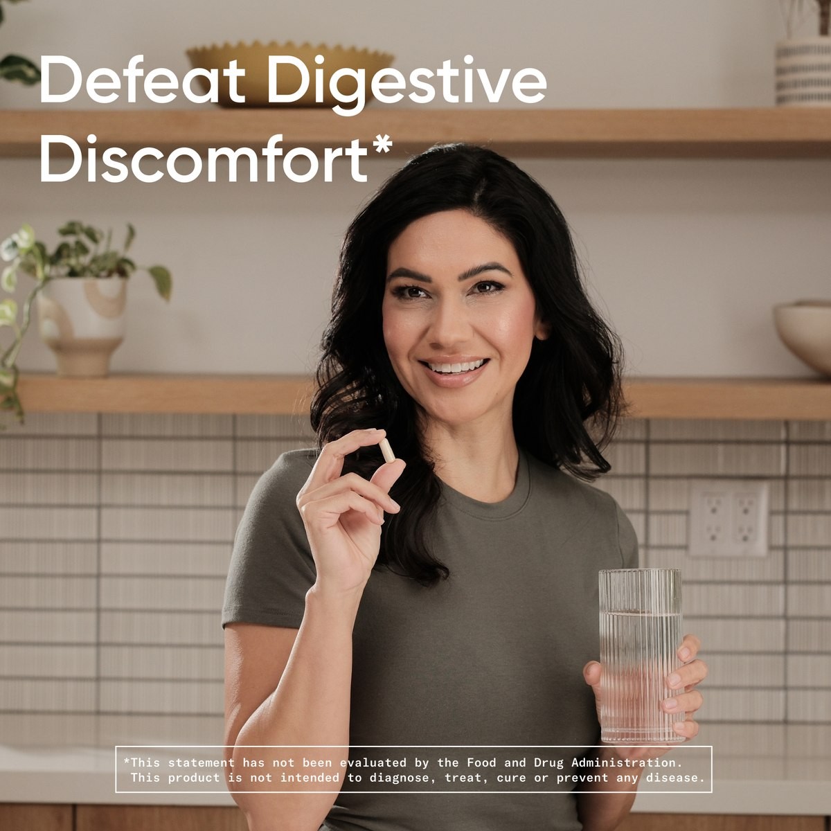 Digestive Enzymes + Probiotic 90 Capsules Ginger Plant Based Non-GMO