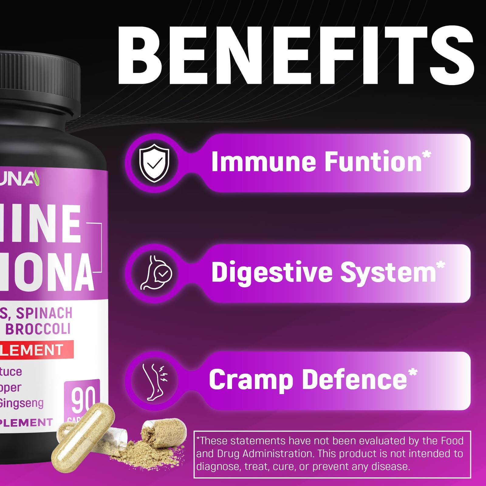 CIVIMUNA Quinine Cinchona Bark Capsules with Quinine Cinchona Bark, Pumpkin S…