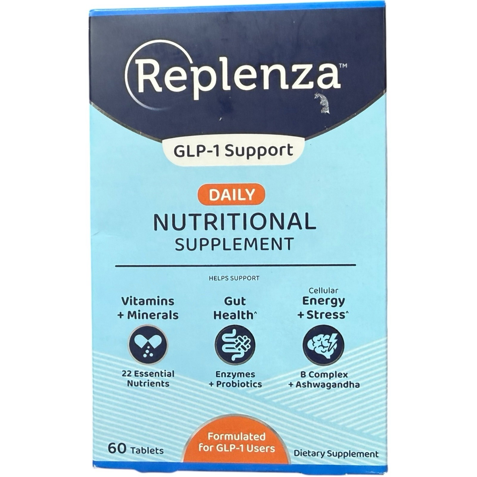 Replenza Daily Nutritional Supplement 60ct Exp-08/2026+ NEW SEALED