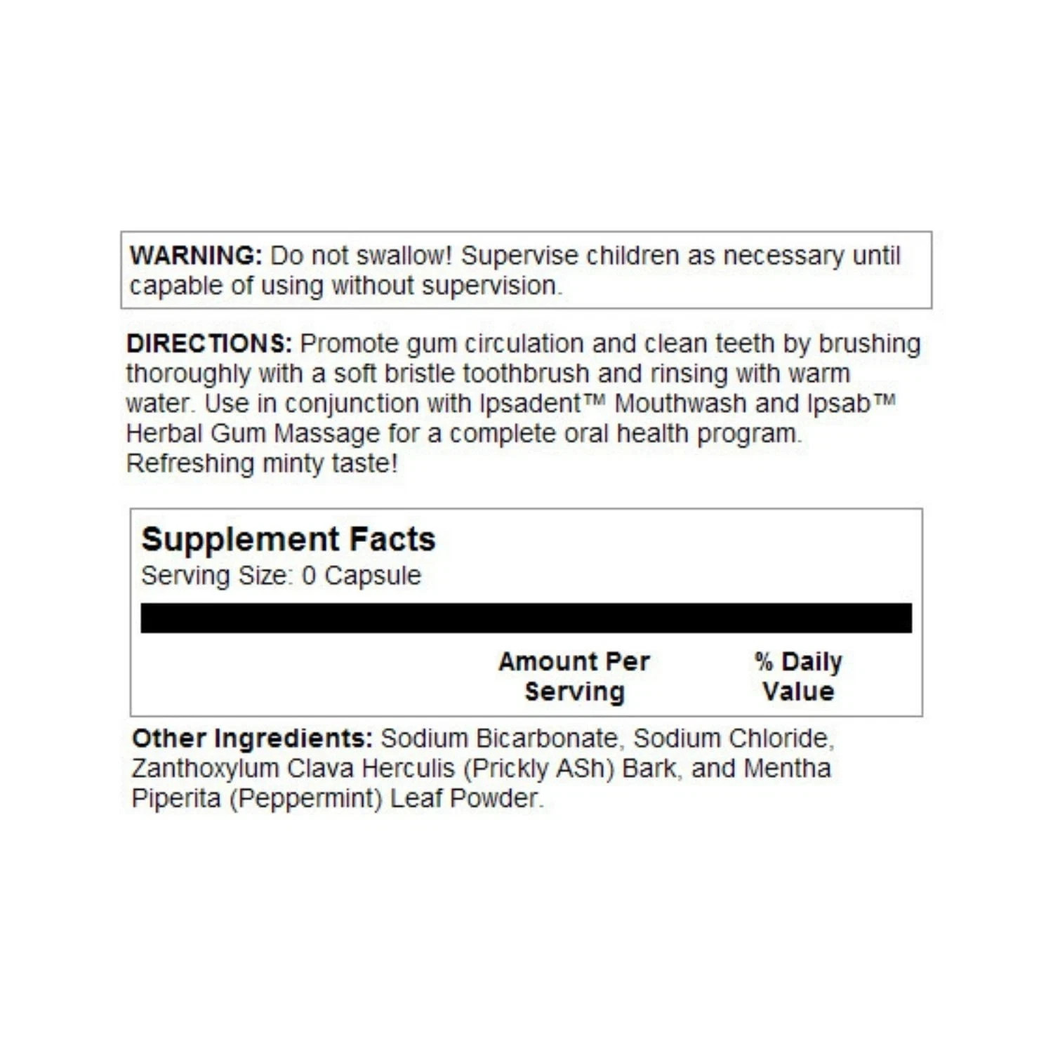 HERITAGE STORE Ipsab Toothpowder – 4 oz – Pack of 2