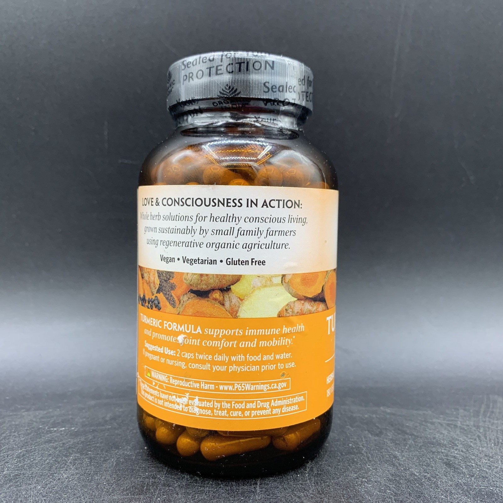 Organic India Turmeric Formula Joint Mobility and Support – 180 Caps EXP 1/28