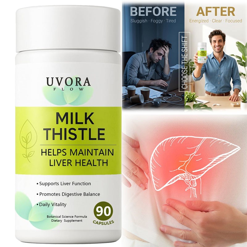 Uvora Milk Thistle Detox, Premium Herbal Supplement With Milk Thistle Extrac…