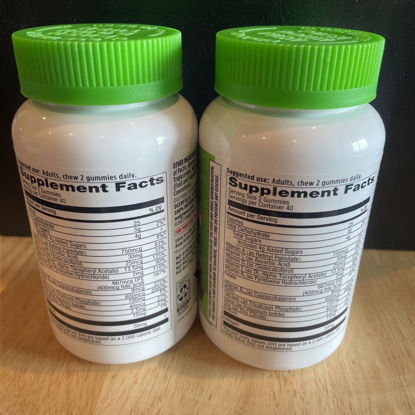 Walgreens Women’s Multivitamin Gummies 80 gummies Per Bottle Exp: 01/2026