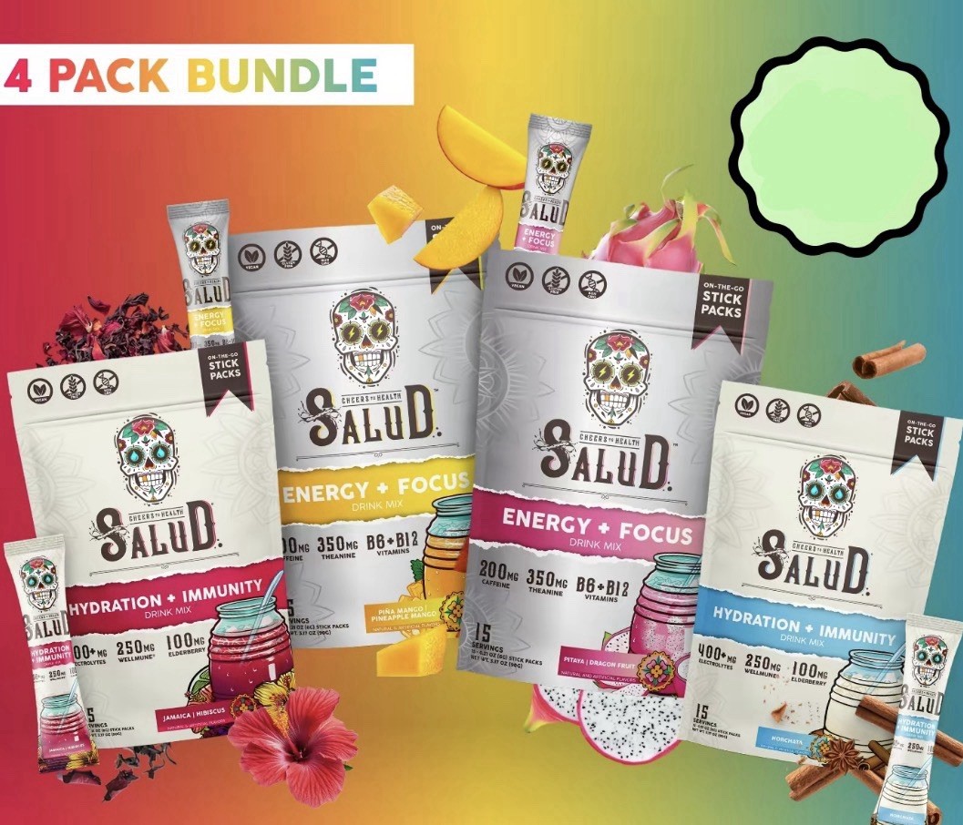 Taste Salud 4 Pack Favorites Bundle – Horchata, Hibiscus & More See Description