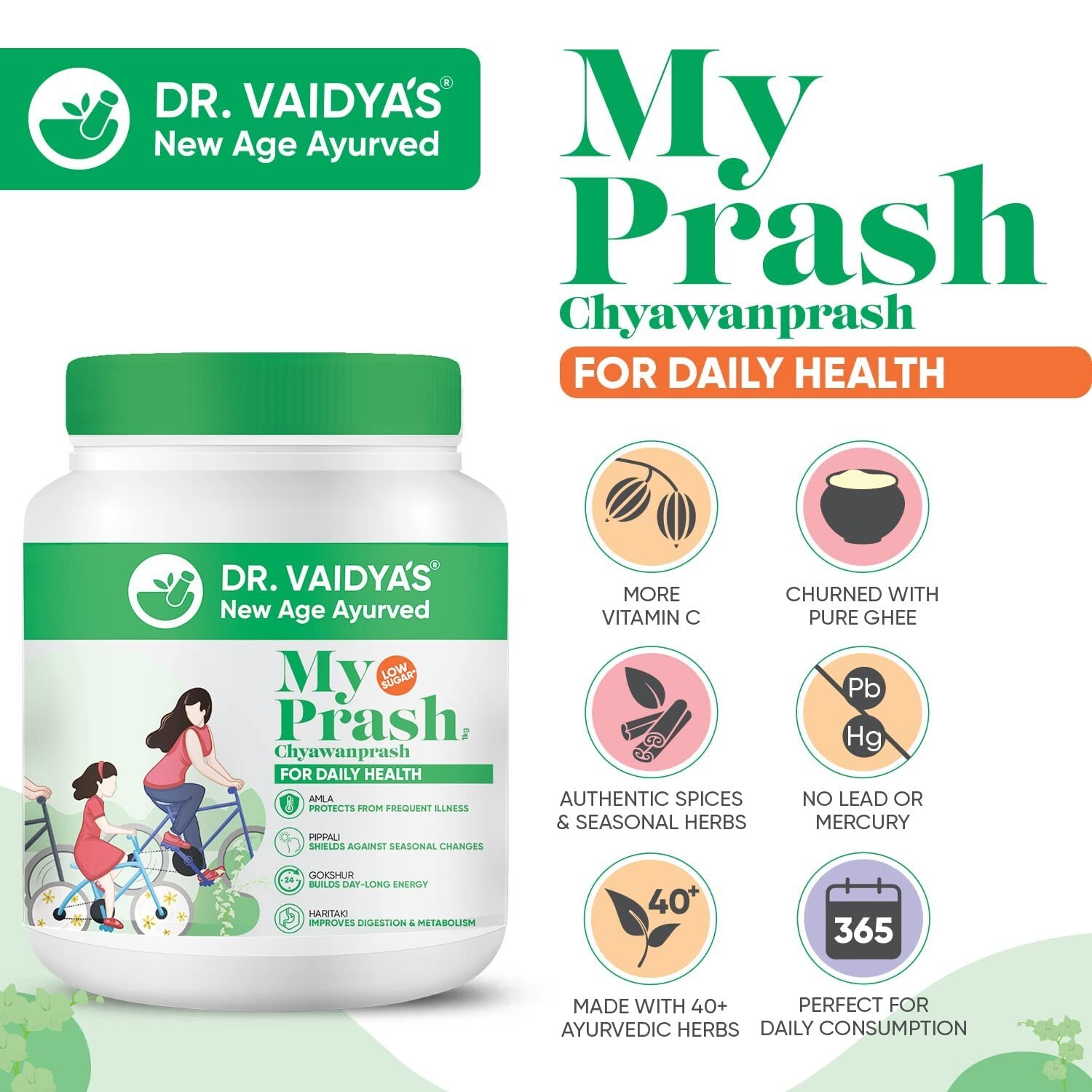DR. VAIDYA’S My Prash Chyawanprash for Daily Health, Immunity Booster, (500 gm)