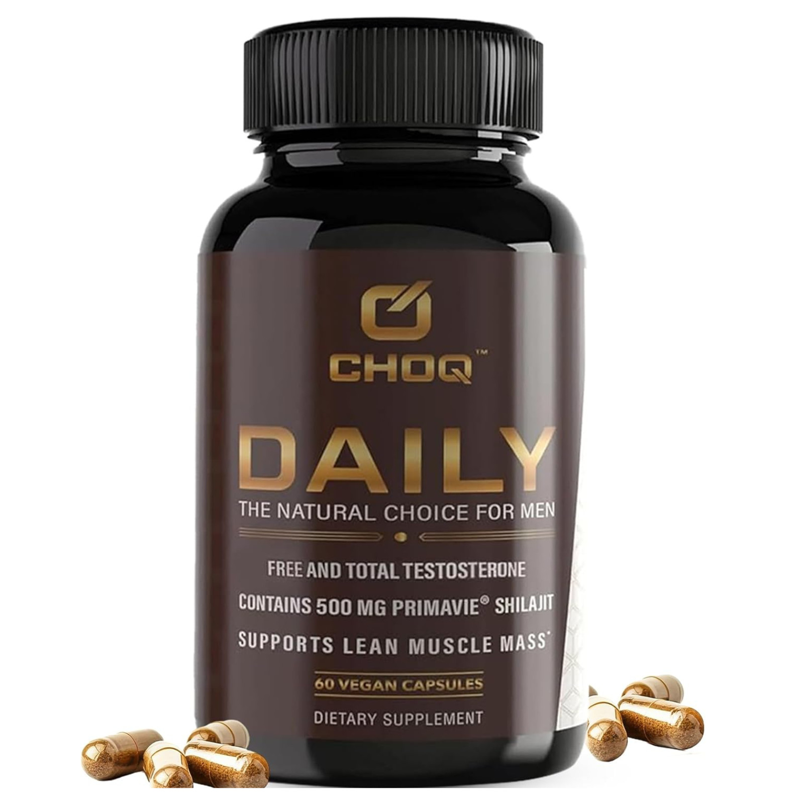 CHOQ Daily Men Supplement 60 Vegan Capsules New Sealed Clean Energy Stamina