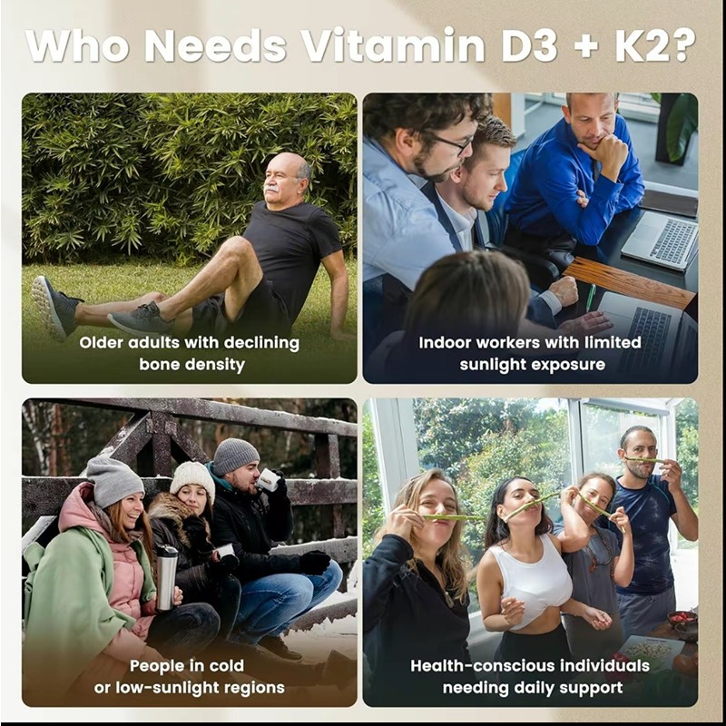 2PACK- Vitamin D3 K2 With Coconut oil,300 Softgels Dietary Supplement