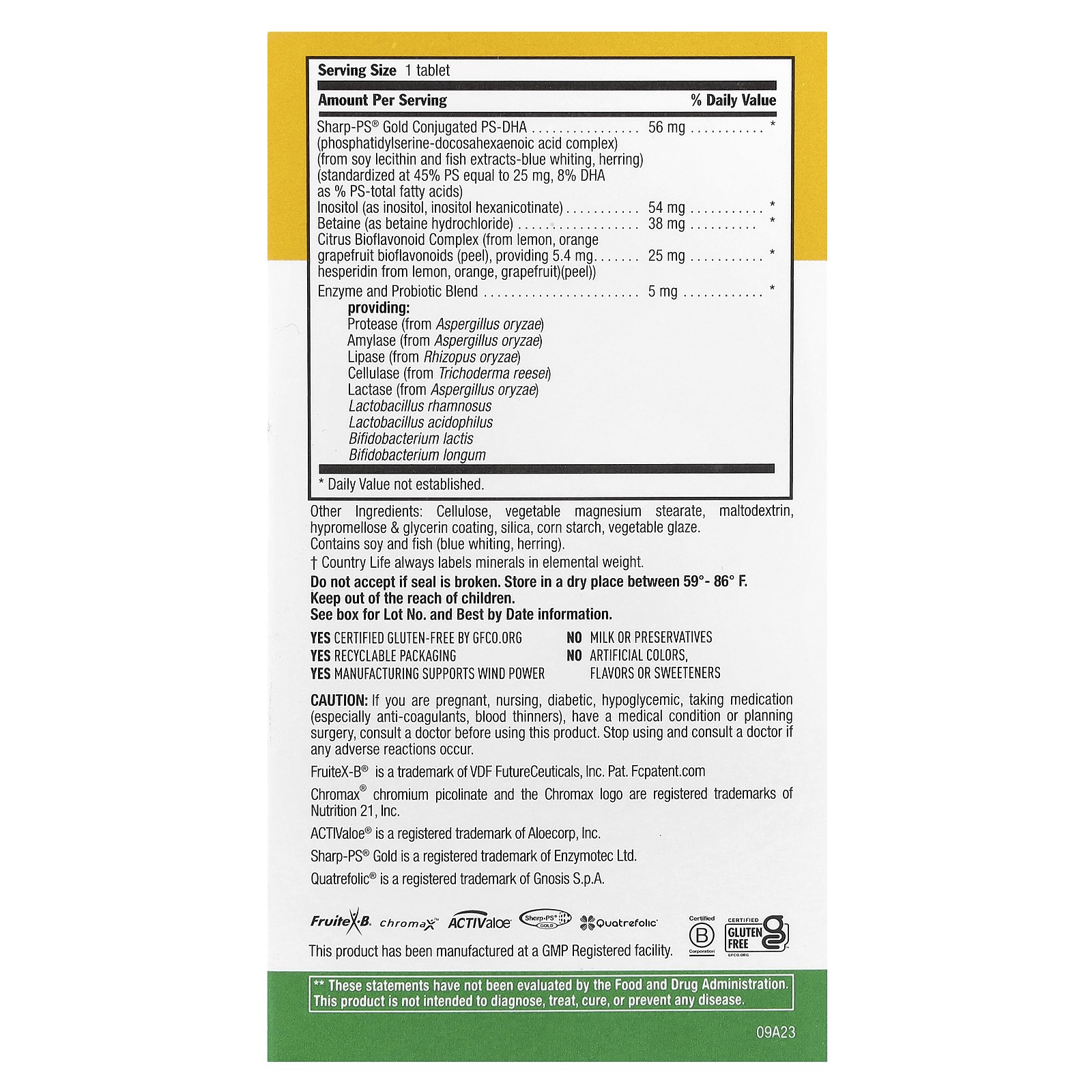 Country Life Core Daily-1 Multivitamins Women 50 60 Tablets Gluten-Free, GMP