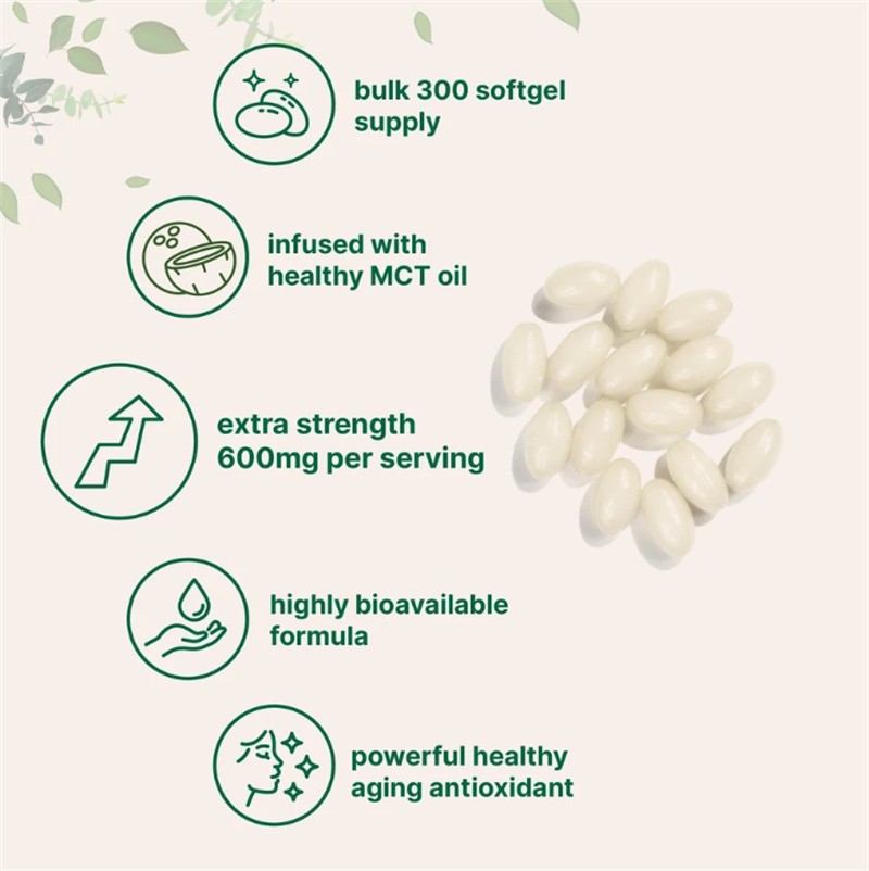 R-alpha Lipoic Acid 600mg , 120 Softgels, Antioxidant Support