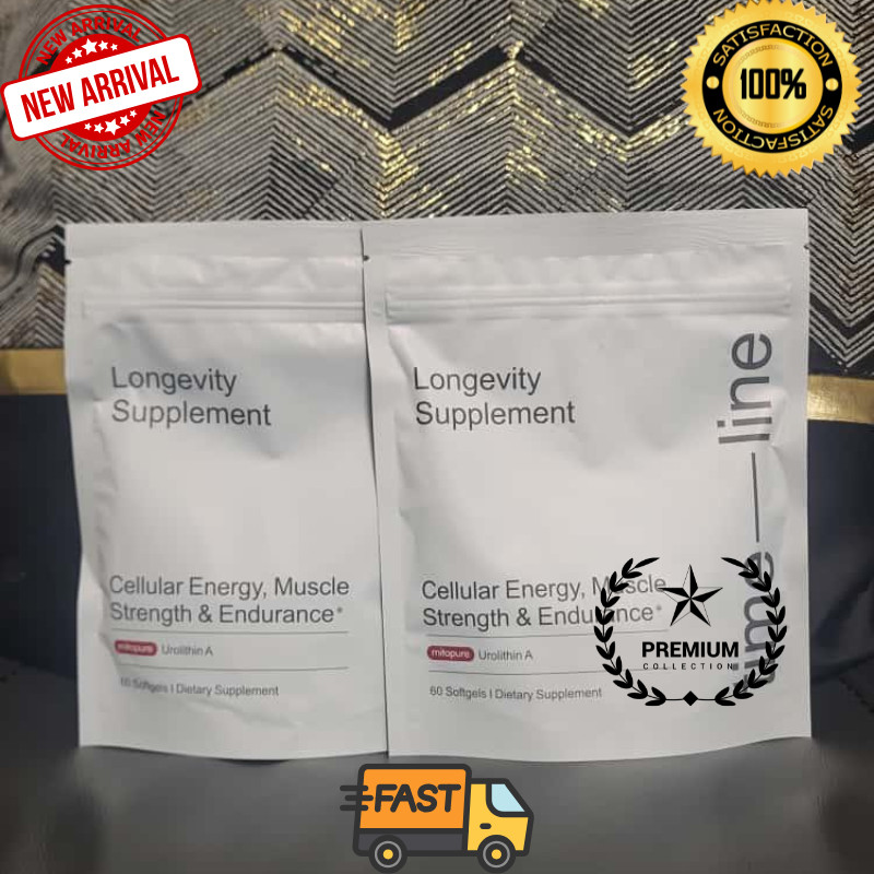 Pack of 2 Time-Line Longevity Supplement Mitopure Urolithin A 60 Softgels New
