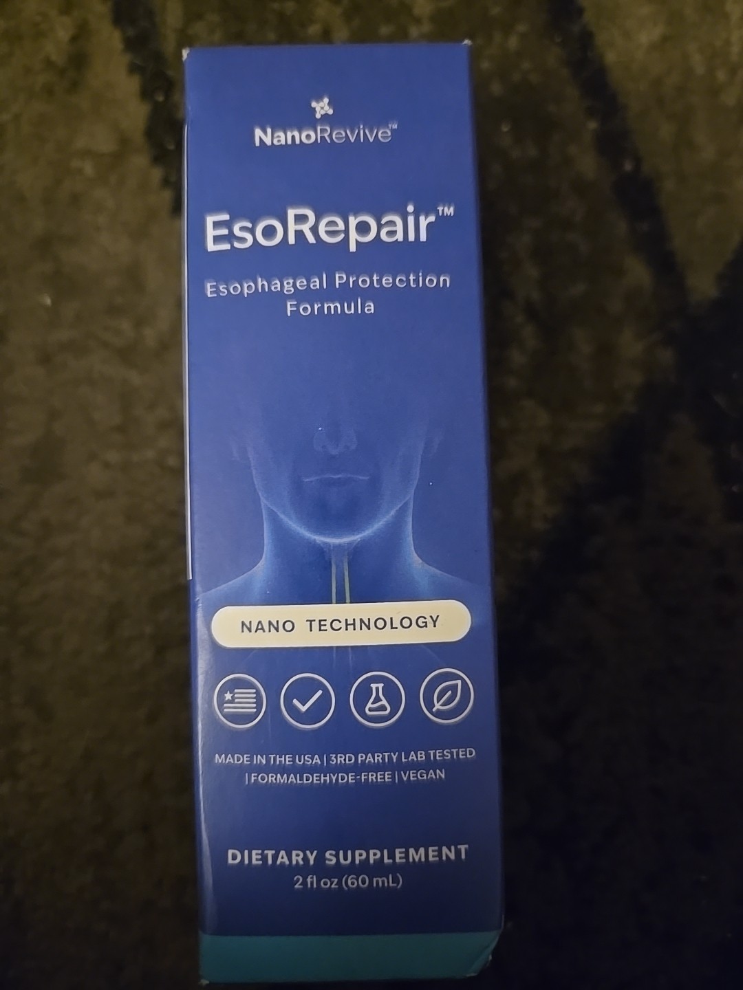EsoRepair Nano Esophageal Health Supplements for Men & 2 Fl Oz (Pack of 1)