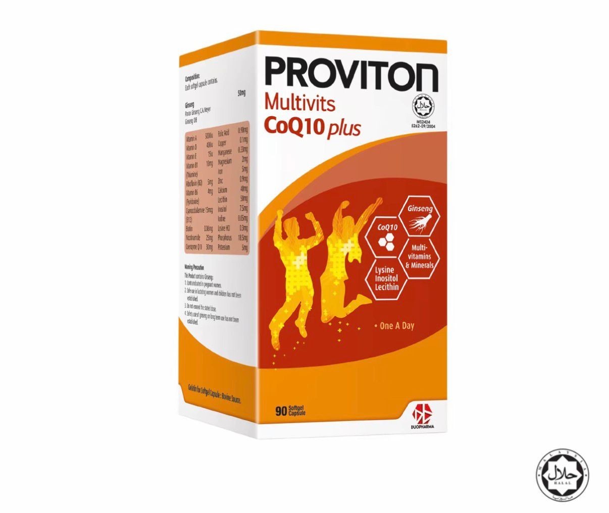 Proviton Multivitamin 90 Tabs Ginseng and Coenzyme Q10 Plus 07/2027
