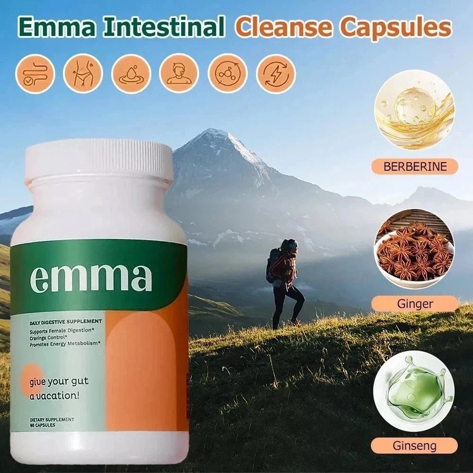 3 Leaky Emma Gut Health nutritional supplement 180 Capsules made for Bloating Re