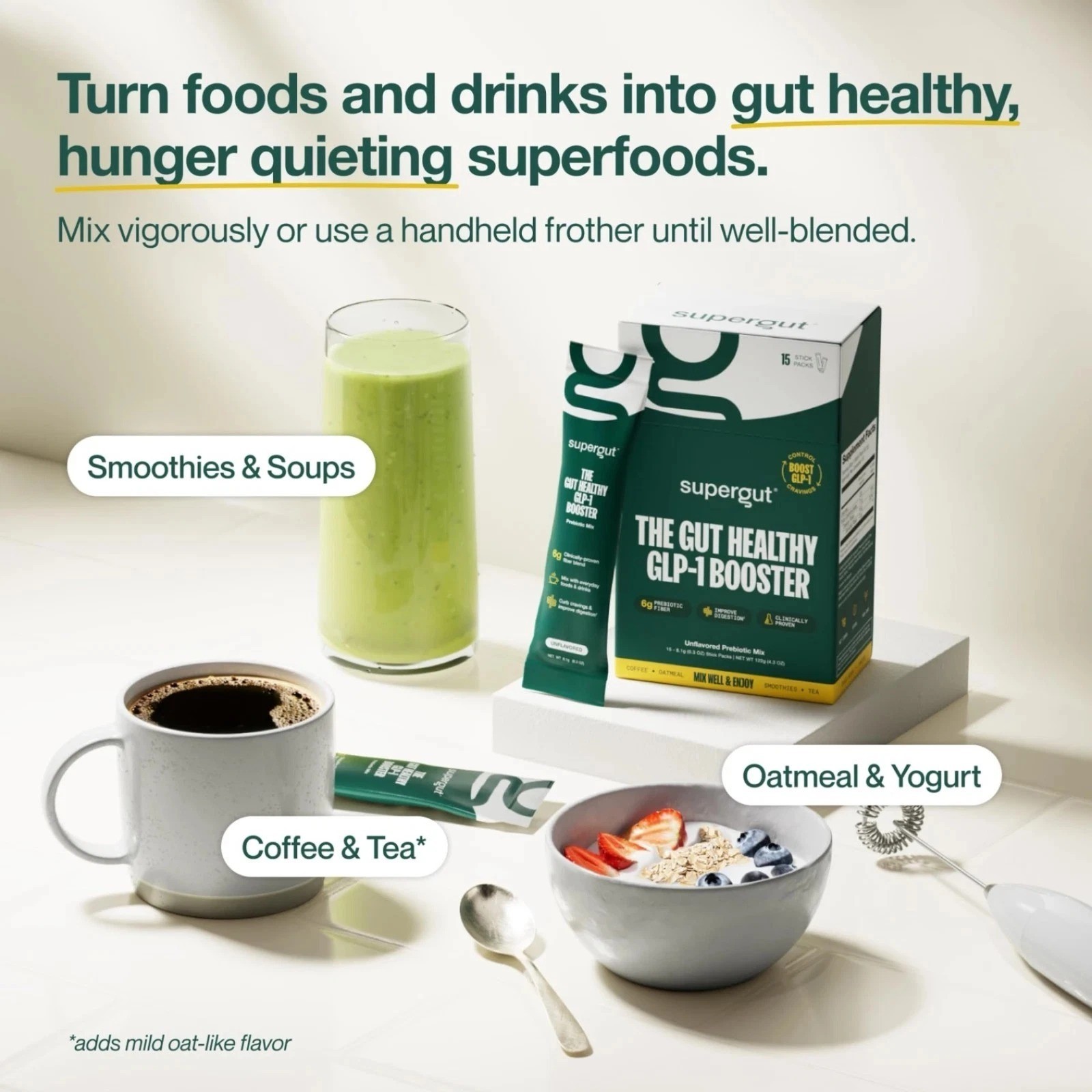 Supergut Prebiotic Fiber Mix Unflavored 15 Stick Packs Gut Health 01/27 Bin Deal