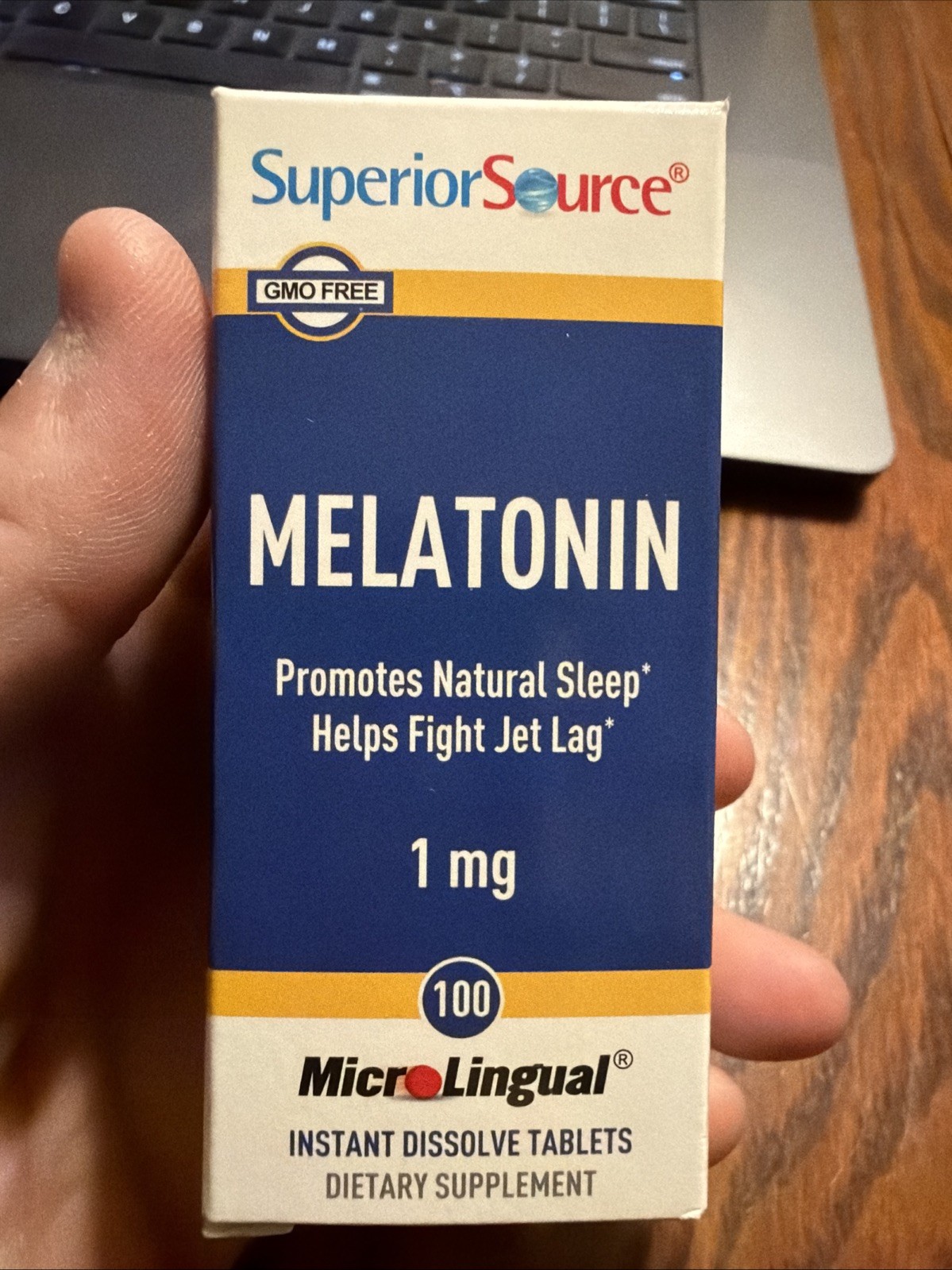 Superior Source Melatonin 1 mg 100 Sublingual Tablet