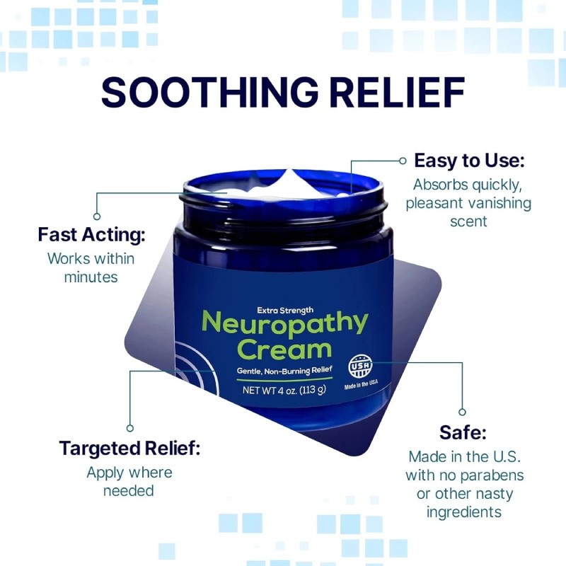Basic Vigor Migrastil Neuropathy Relief Cream Strength for Feet Legs Hands