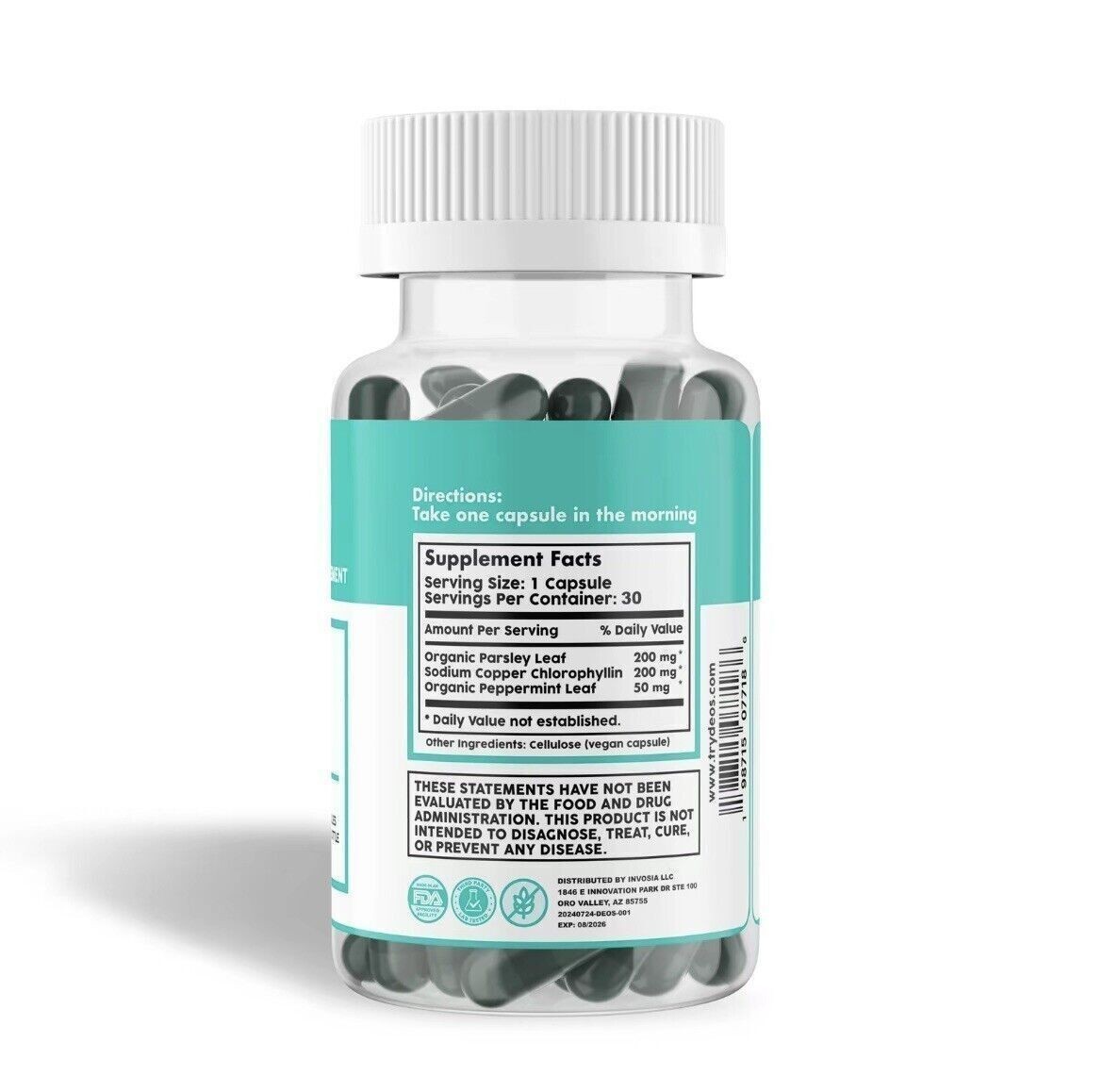1`3x DEOS Internal Deodorant Supplement – DEOS Full Body Deodorizer 30 Capsules