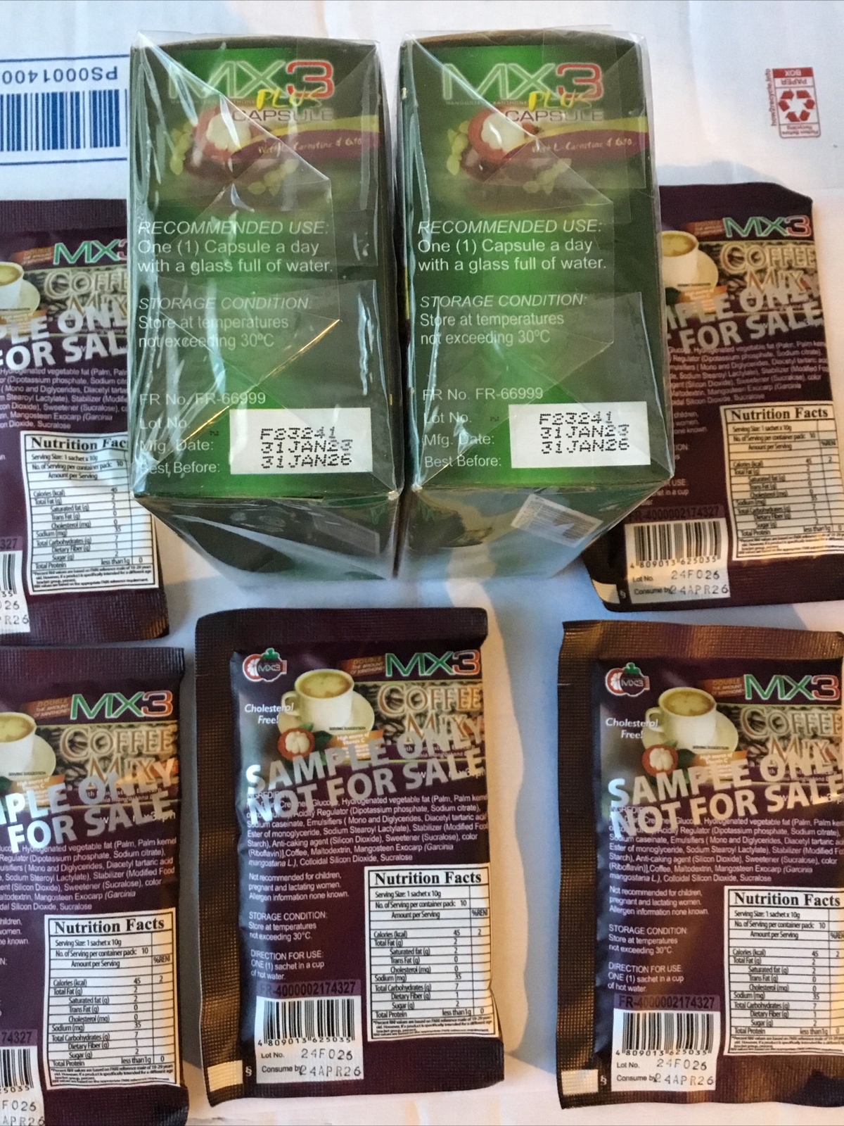 2 BOXES OF MX3 PLUS 30 capules + Free 5sachet of mx3 coffee & free shipping