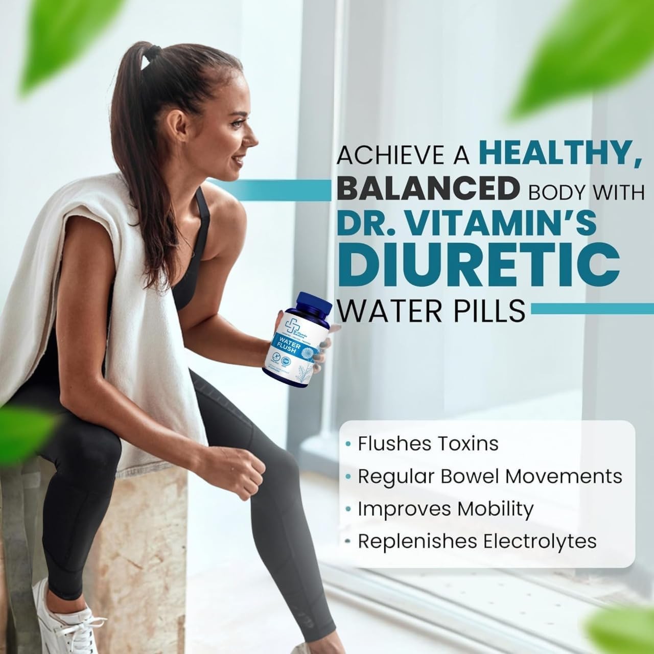 Diuretic Water Pills – Water Flush – Bloating Relief for Women & Men, Swellin…