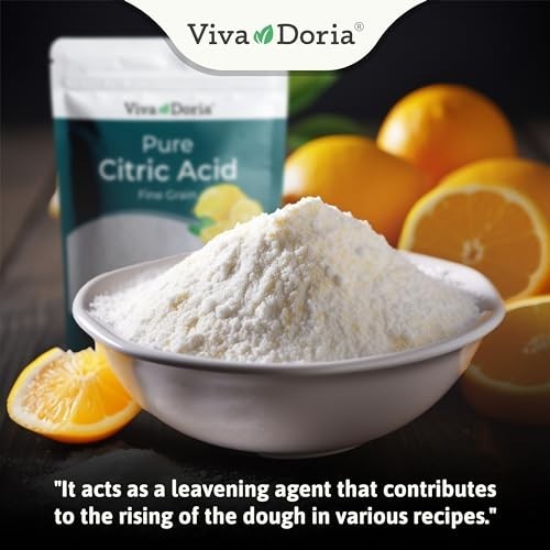 100% Pure Citric Acid, Food Grade, Fine Grain, 2 Lb (907 G)