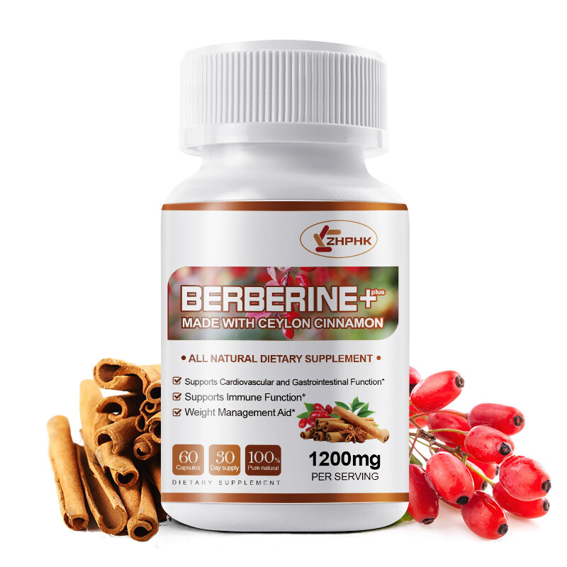 Berberine HCL 10:1 With Ceylon Cinnamon 1200mg Immune Blood Sugar & Heart Health