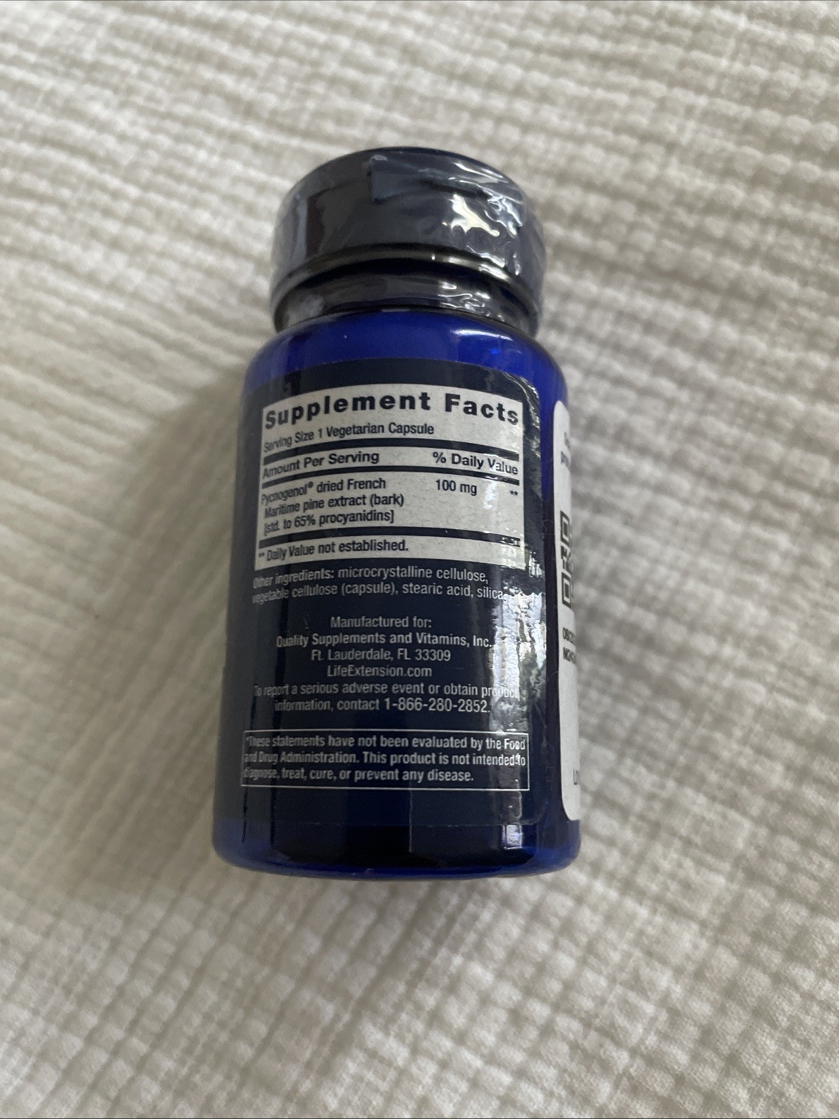 Life Extension Pycnogenol, French Maritime Pine Bark Extract 60 Caps Exp 08/2026