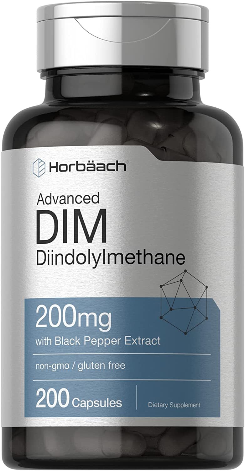 DIM Supplement 200mg | Diindolylmethane | 200 Capsules | by Horbaach