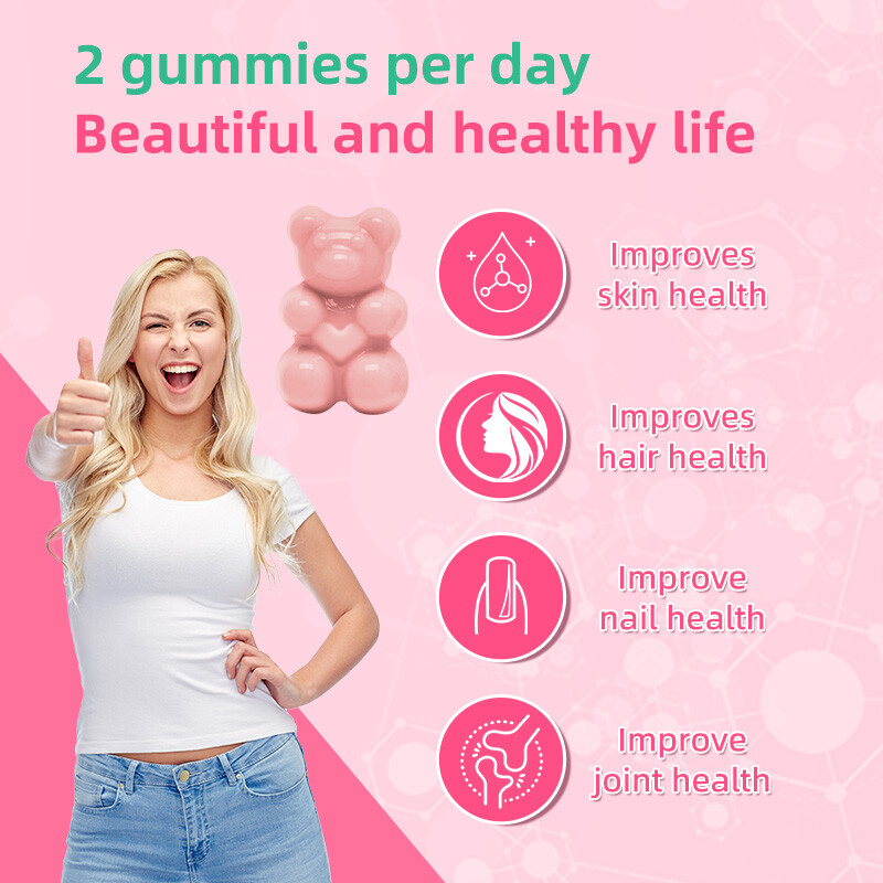 Collagen & Biotin 60 Gummies – Nails & Hair,Support Your Health And Beauty