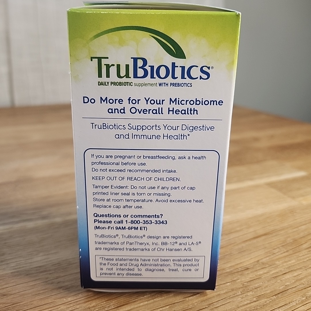 Lot of 3 TruBiotics Daily Probiotic With Prebiotics 30 Capsules Each Exp 9/2027