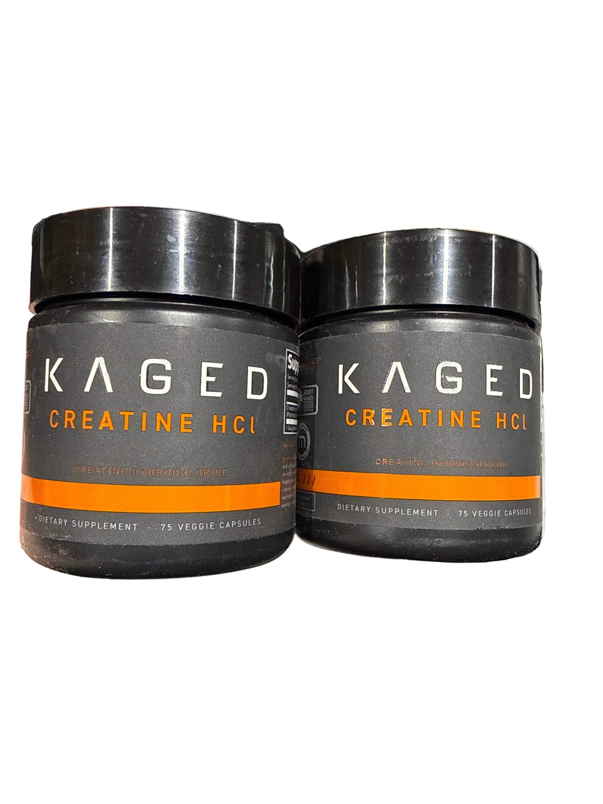 (2 Pack) Kaged Creatine Hcl 750Mg Premium Soluble Nutritional Supplement 75 Caps