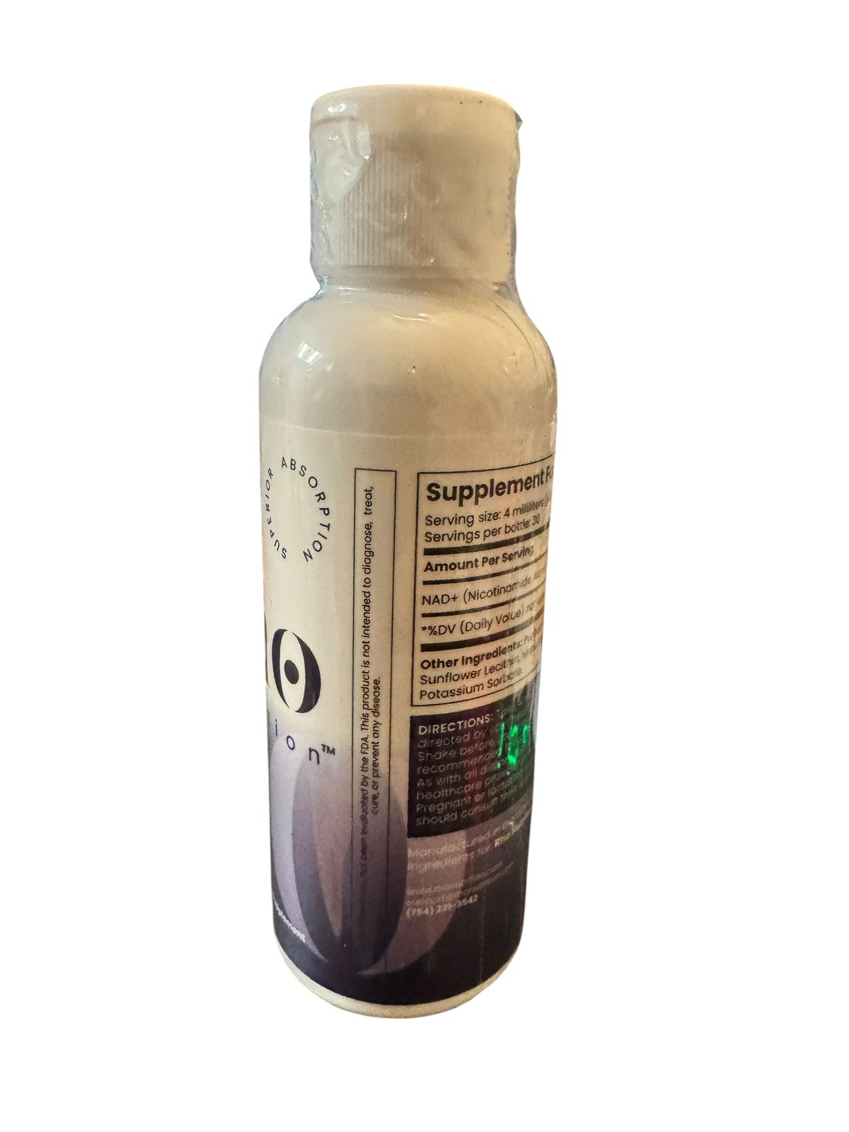 Rho Nutrition Liposomal NAD+ – 4 fl oz | Ultra-High Absorption Liquid Supplement