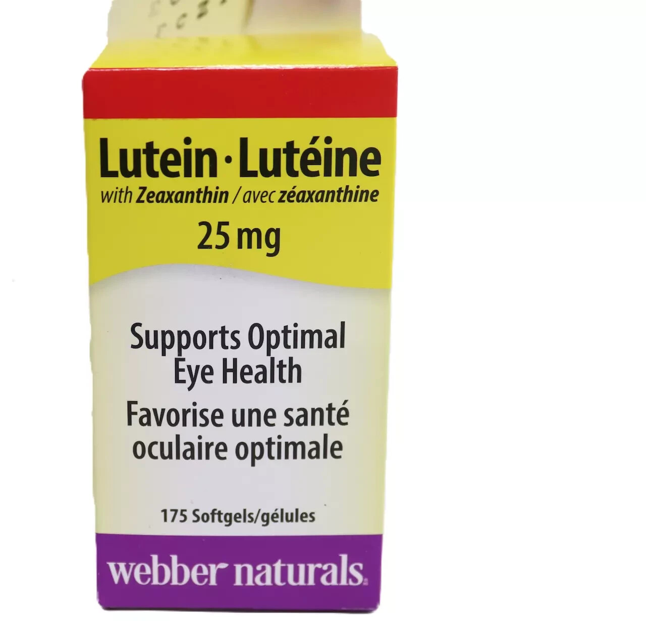Webber Naturals Lutein 25 mg with Zeaxanthin 5 mg, Pack of 2 (2 x175 Capsules）