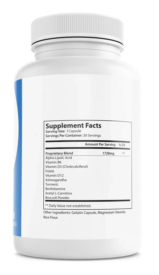 New Nervous System Support Flexi Leaf Dietary Supplement 30 Capsules Free Ship