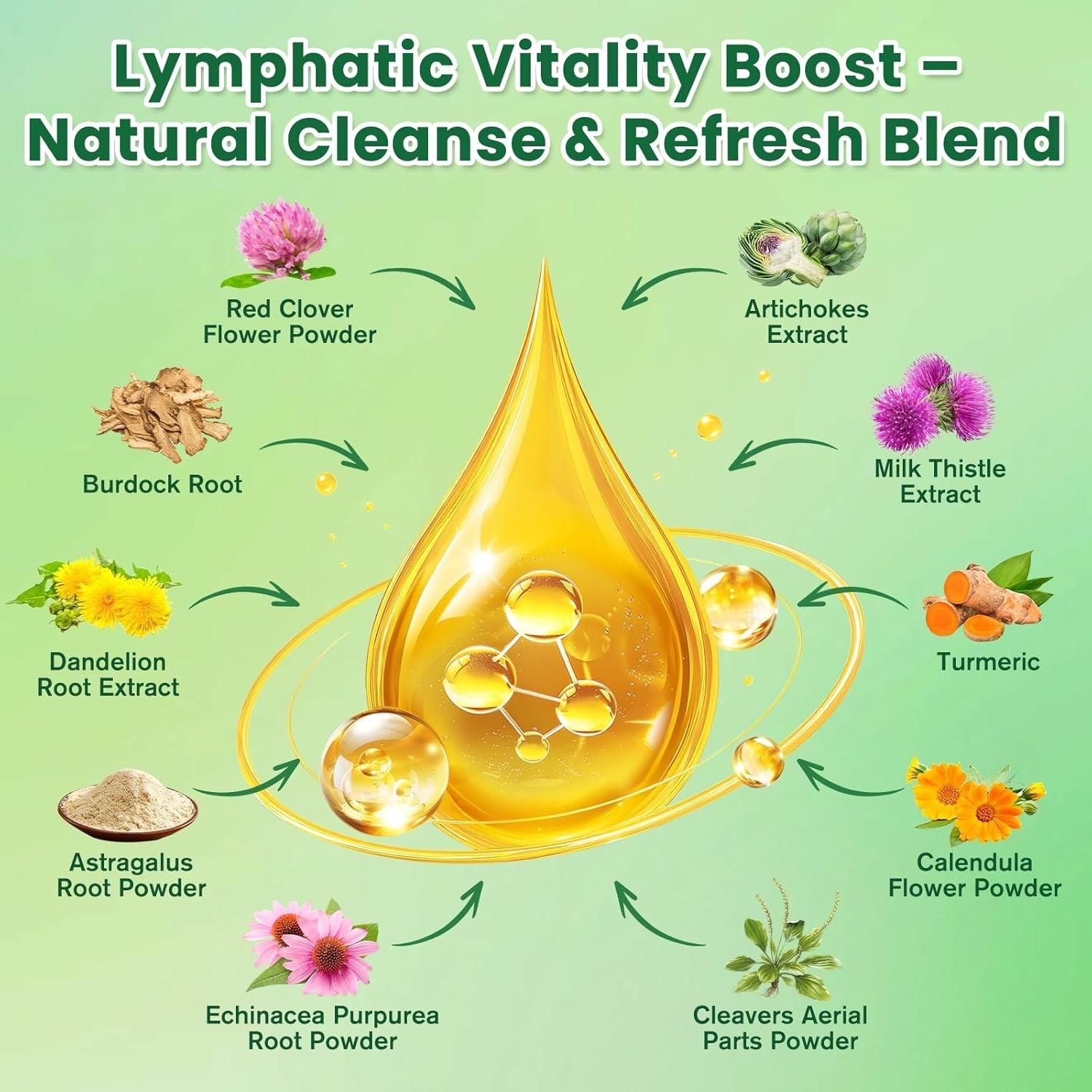 Liver Cleanse & Immune Support Drops – Liposomal Lymphatic Formula – 2 Fl Oz