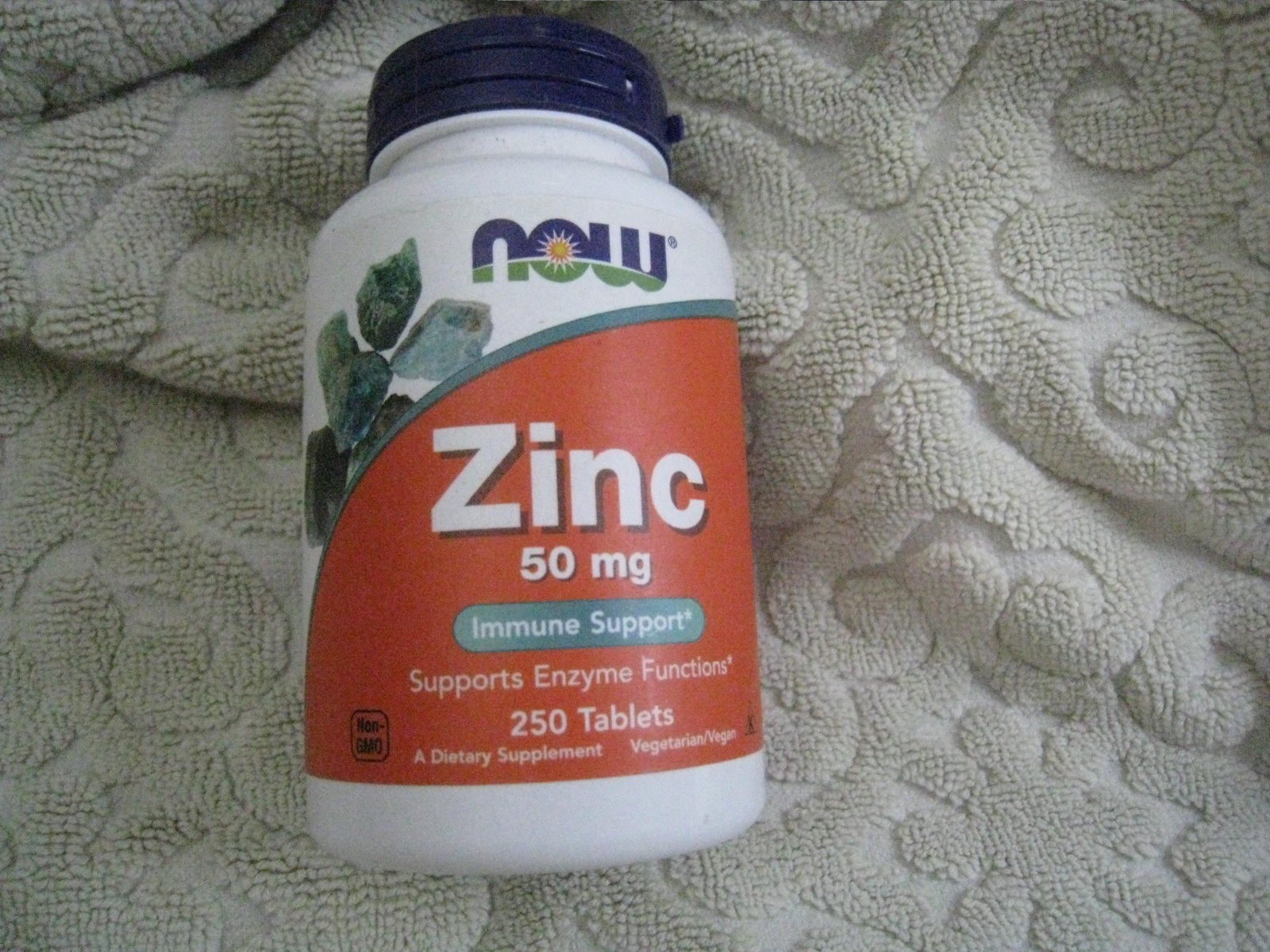 NOW FOODS Zinc 50 mg 250 Tablets 06/2025 Immune Support fast free shipping!