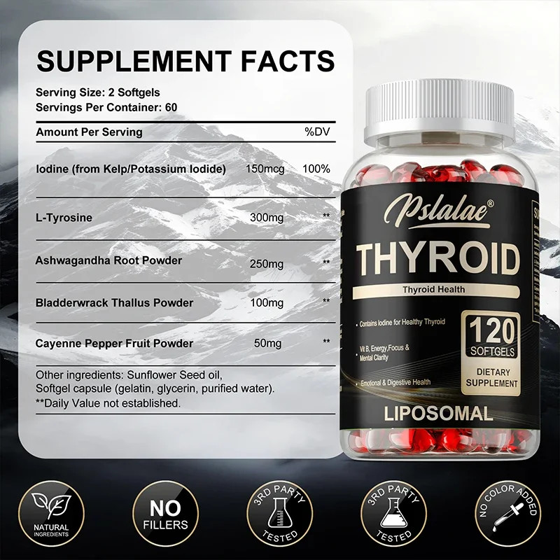 Thyroid 120pcs – Thyroid Health, Metabolism, Energy & Focus, Digestive Health