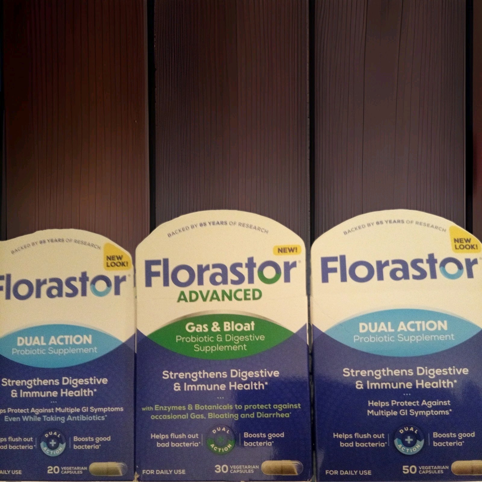 Lot Of 3 Florastor Probiotic Supplements 50,30 & 20 Capsules Exp-7/2026+