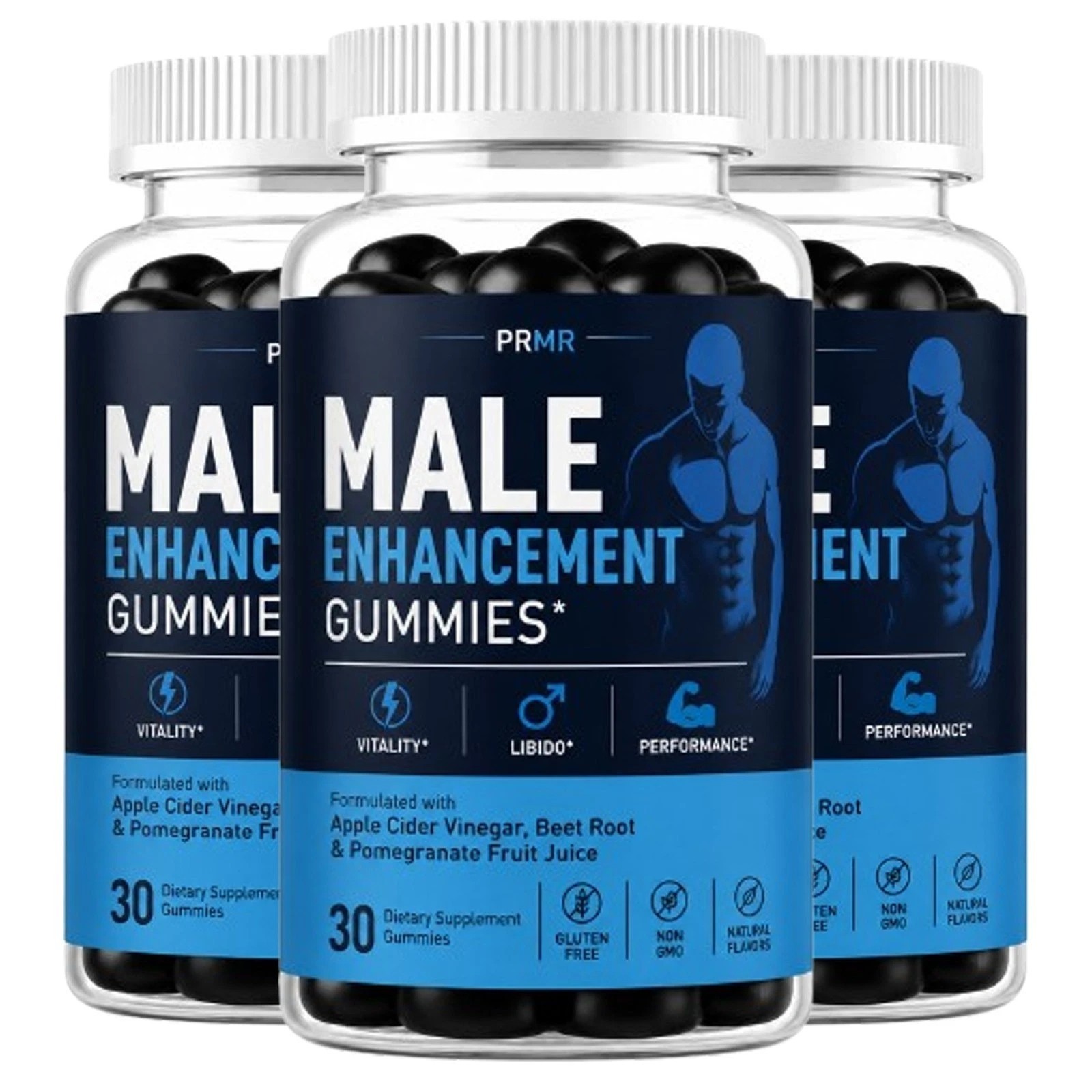 (3 pcs) PRMR Premium & Herbal Gummies For Natural Dietary Supplement – 90Ct