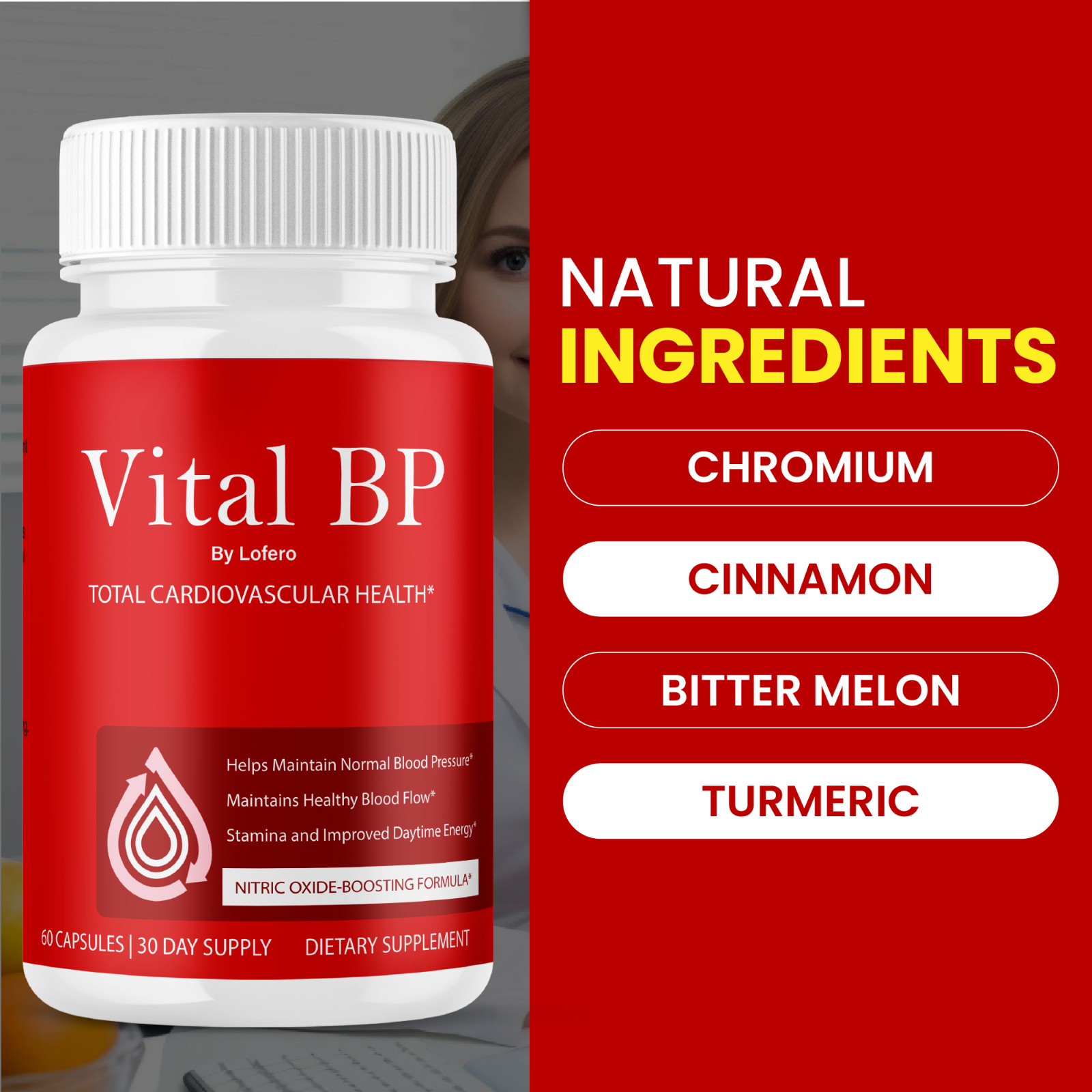 (2 Pack) Vital BP Capsules VitalBP Total Cardiovascular Health Pills (120 ct)