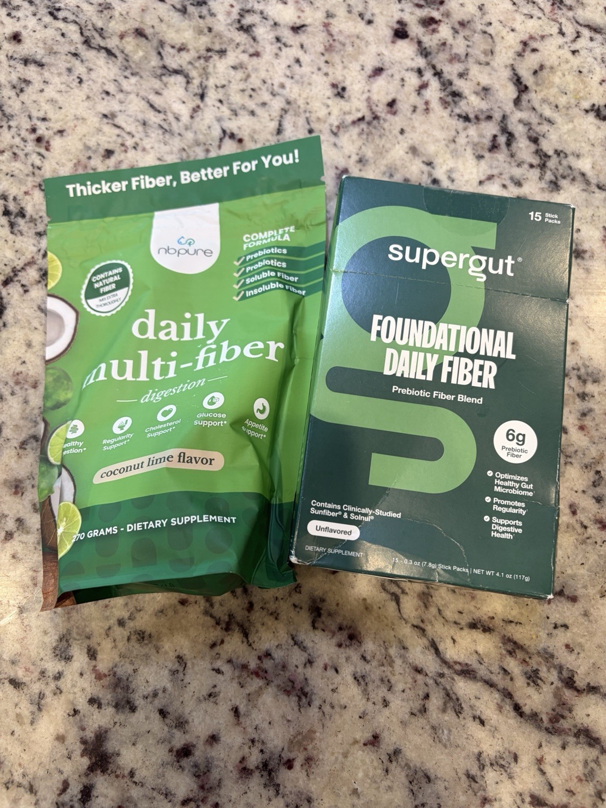 Nbpure & Supergut Daily Prebiotic Fiber Powder Digestion And Appetite Support