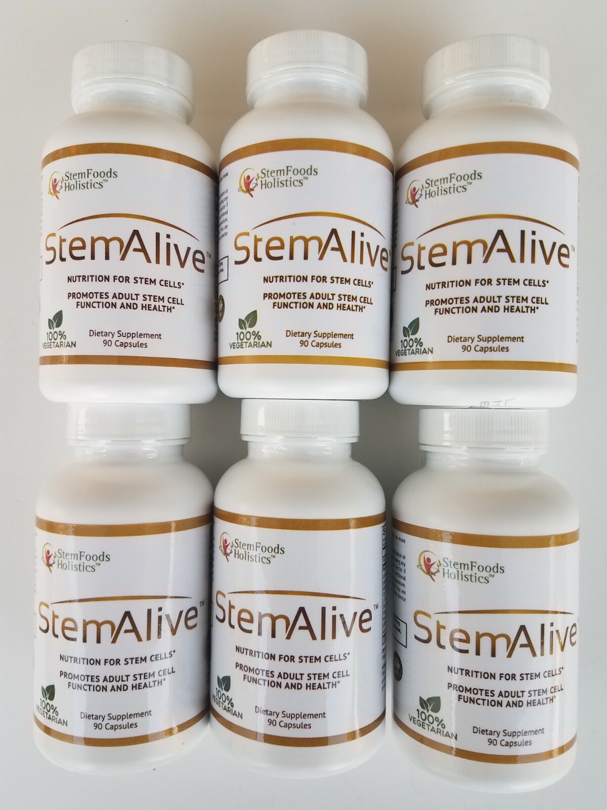 6 Stem Alive Stem Foods Holisticis Nutrition for Stem Cells 90 caps. 03/2027