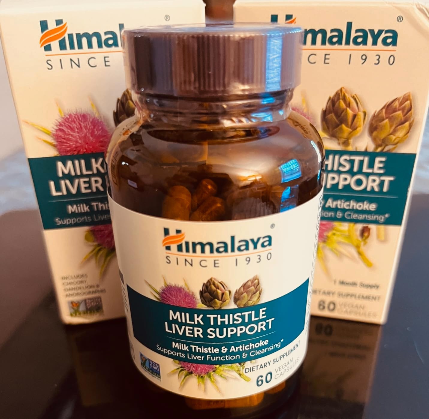 2 X Milk Thistle Liver Support & Cleansing with Artichoke Chicory Exp 12/2027