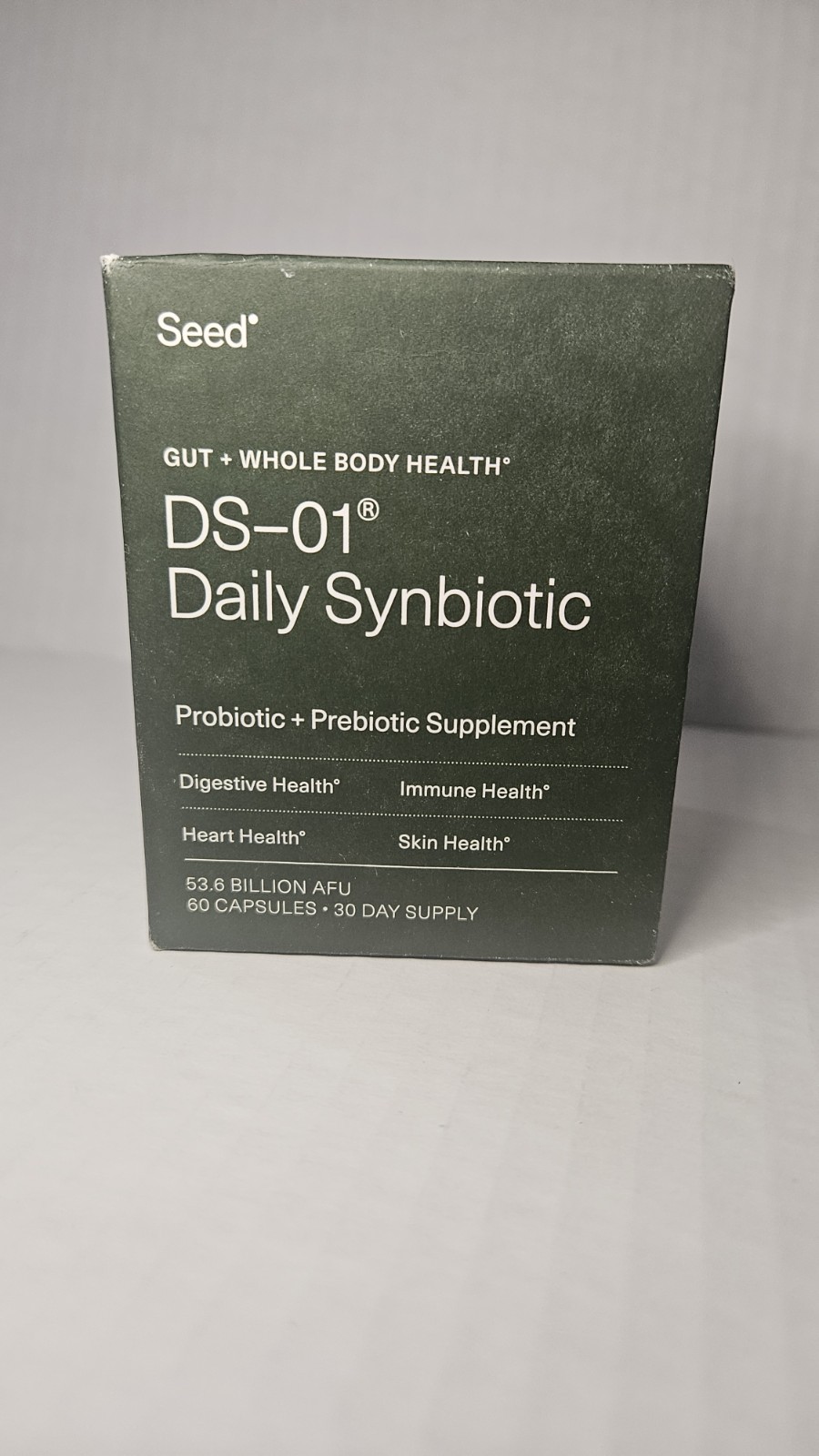 SEED DS-01 DAILY SYNBIOTIC PROBIOTIC 60 capsules free shipping