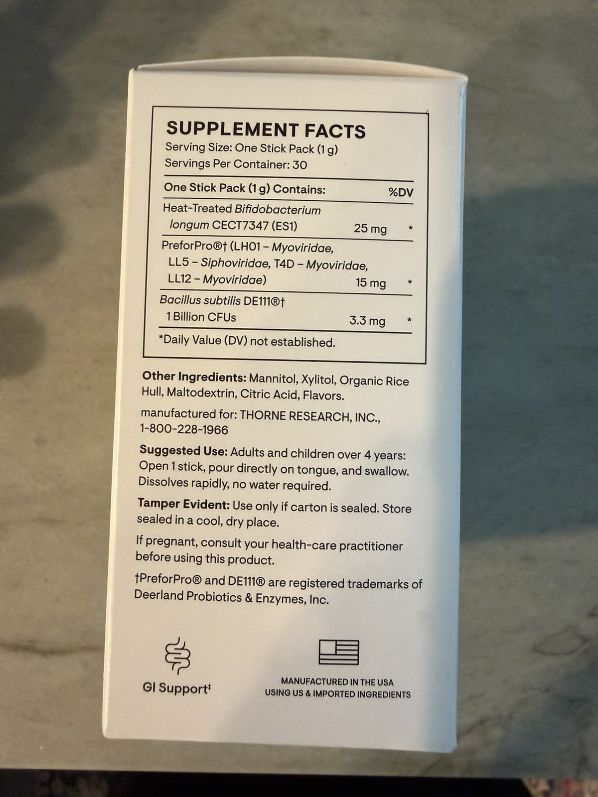 Thorne Complete Biotic- Complete Gut Support With Pre, Pro & Postbiotics Health