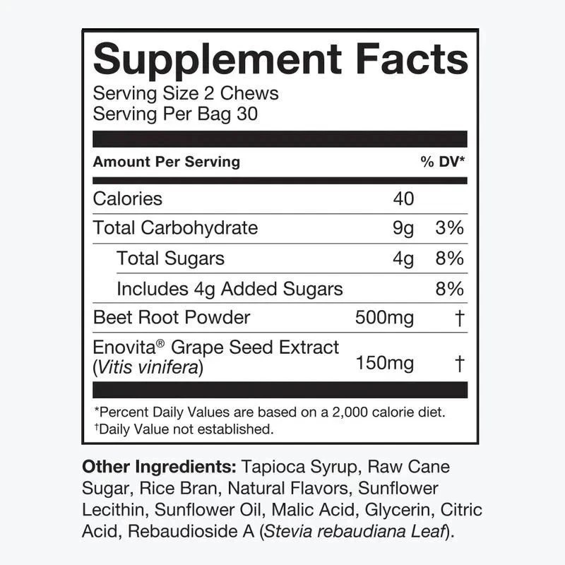 Human-N Super Beets / 60 count Pomegranate Chews for Heart Health