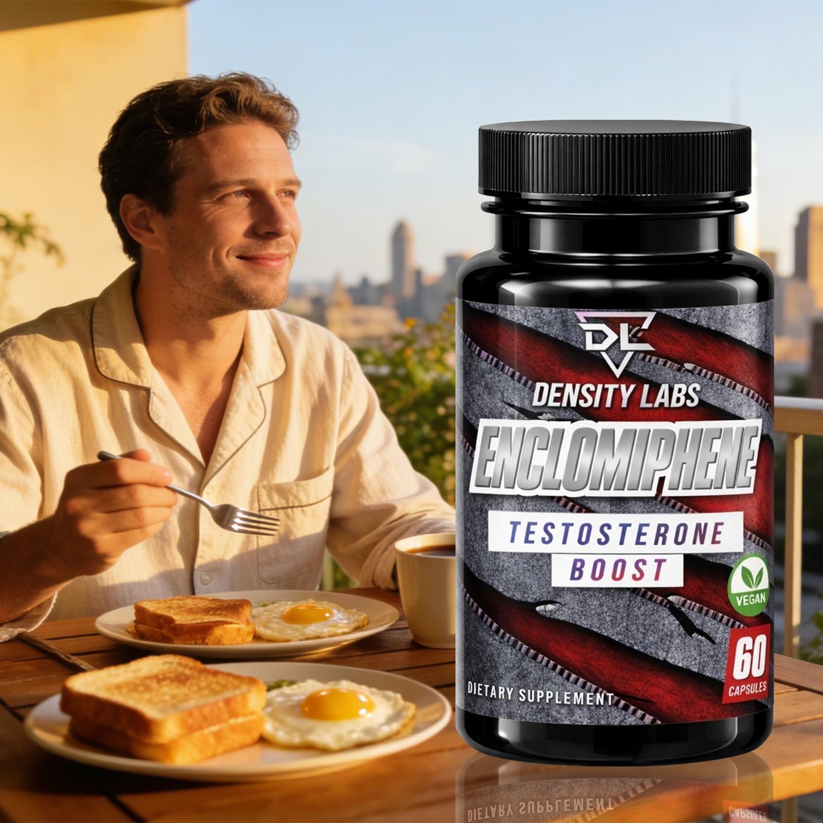 Density Labs Enclomiphene Testosterone Boost Vegan 60 Capsules