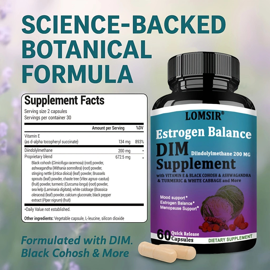 Dim Supplement Estrogen Balance – Estrogen Supplement for Women – 60 Capsules
