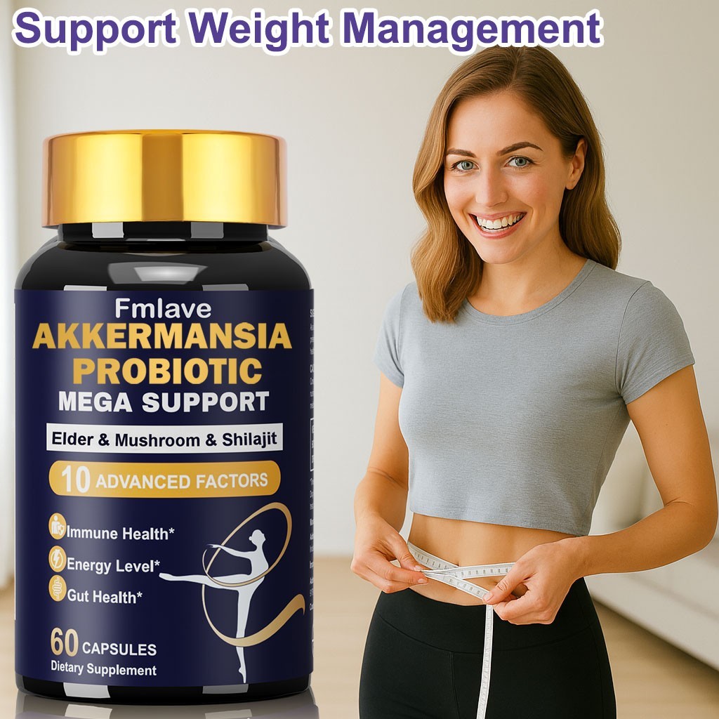 Akkermansia Muciniphila Probiotic for Gut Health Weight Loss 60/120/240 Capsules
